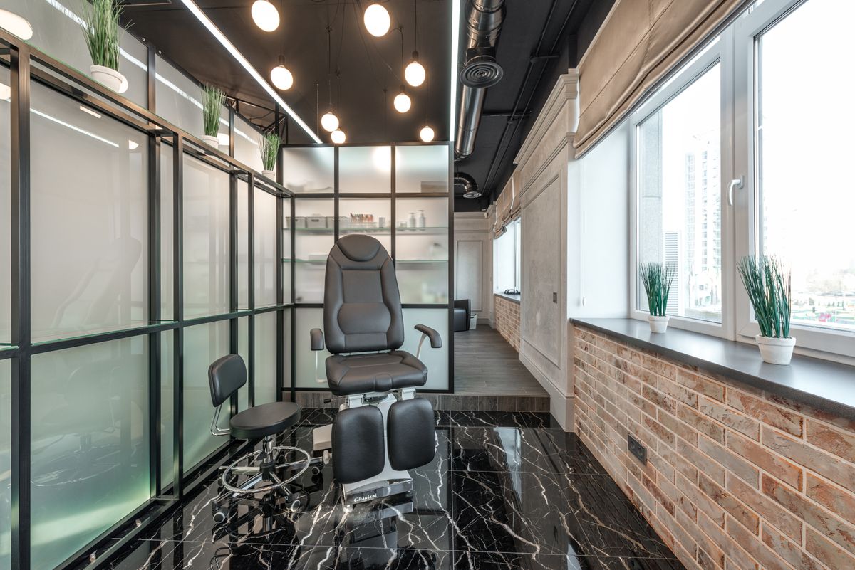 Salon interior — nail and pedicure studio