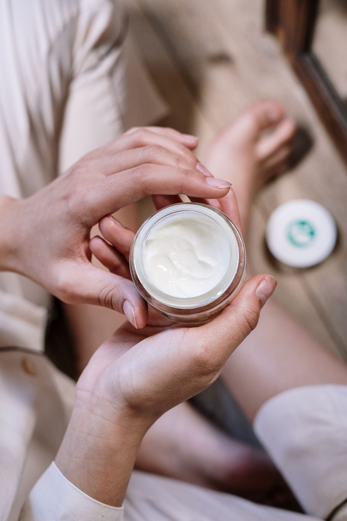 Hand care and lotion at a nail salon